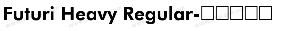 Futuri Heavy Regular字体转换